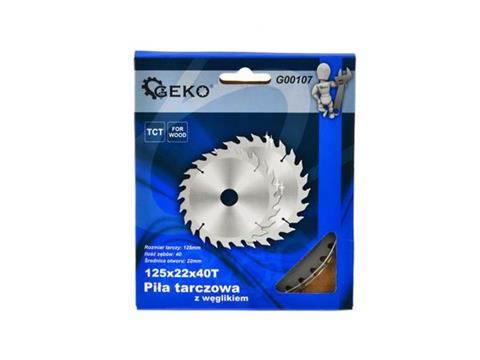 GEKO G00107 PÍLOVÝ KOTÚČ na drevo rezanie dreva 125mm 22mm 40T