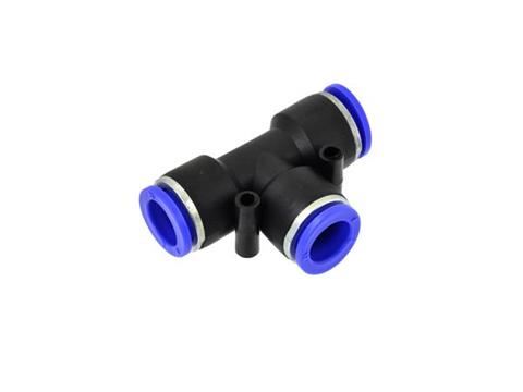Pneumatická nástrčná spojka 8mm PU/PE typ T, 50ks - GEKO G03042