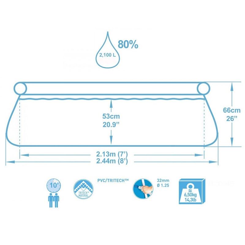 Bestway Fast Set 244 x 66cm, 57265