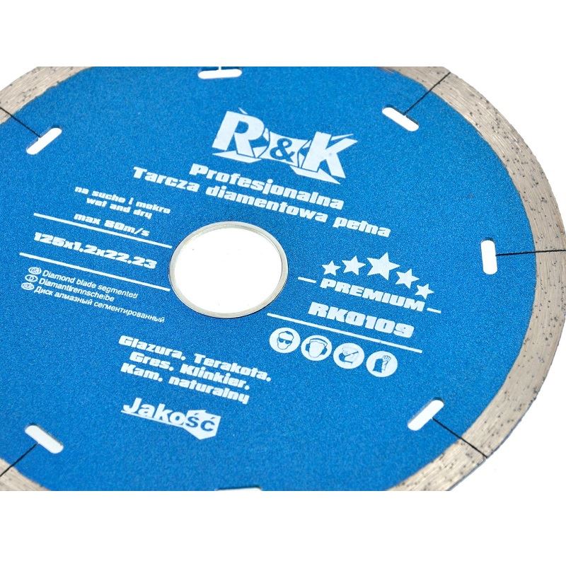 Kotúč diam. plný 125x5x1.4x22.23mm - R&K PREMIUM RK0109