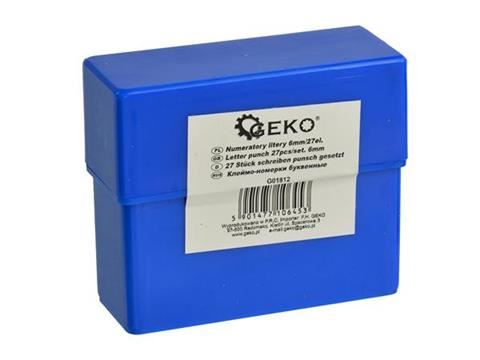 Číselníky písmená 6mm/27ks - GEKO G01812