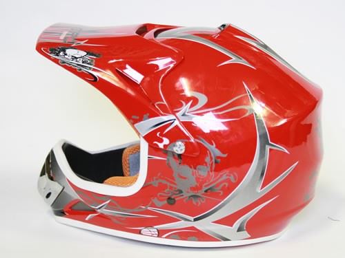 Detská Moto Helma Nitro, červená