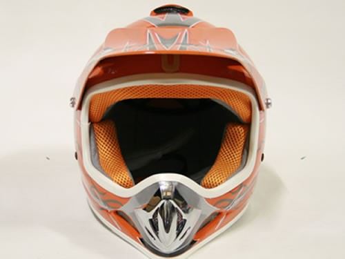 Detská Moto Helma Nitro, oranžová