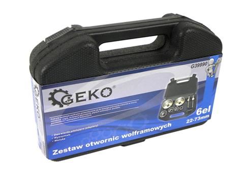 Sada korunkových vrtákov volfrám 22-73mm 6ks - GEKO G39990