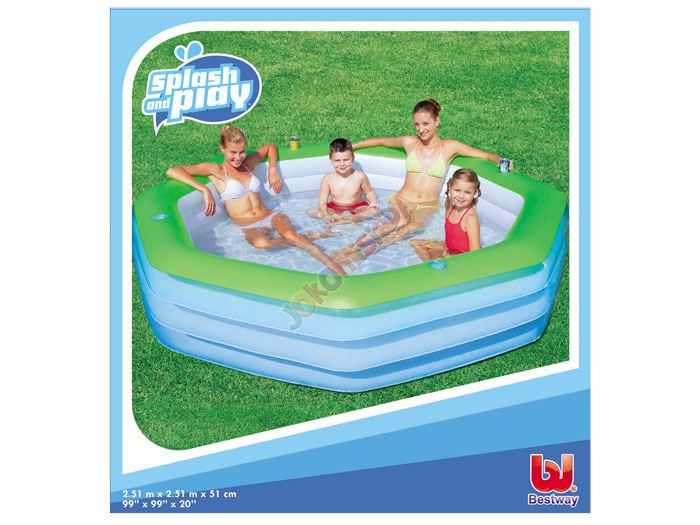 Bestway Nafukovací bazén 251 x 251 x 51 cm, 54119