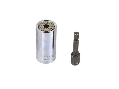 Univerzálny nástrčný kľúč CRV 7-19mm + adapter - GEKO G15020