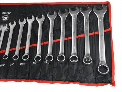 Kľúče očko vidlicové nástenné 16ks 1/4"-1,1/4" - GEKO G11152