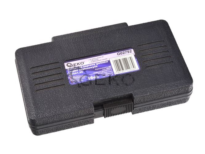 Sada na opravu závitov zapaľovacích sviečok 16ks M14x1.25 - GEKO G02792