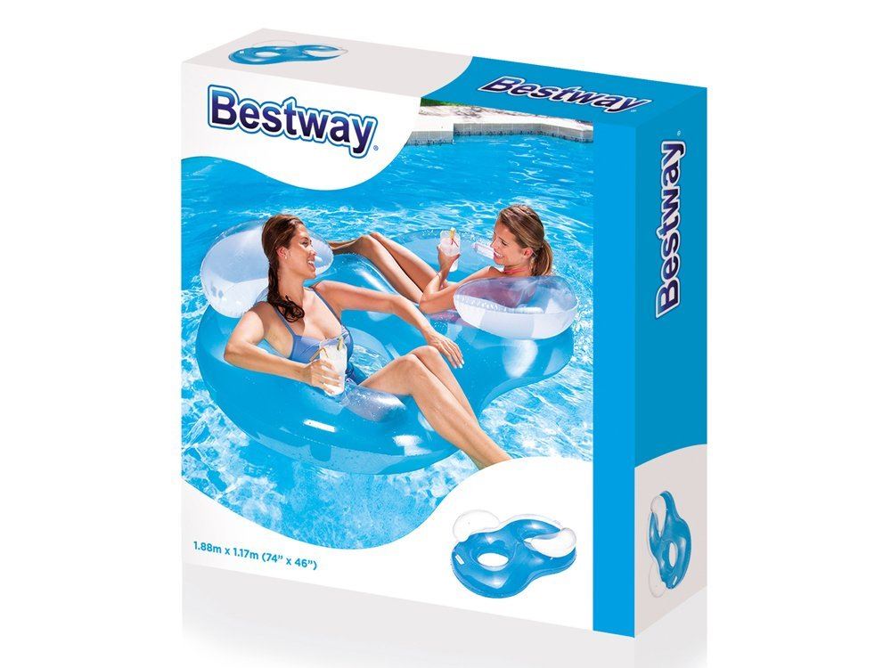 Bestway Nafukovací kruh dvojitý 188 x 117 cm 43009