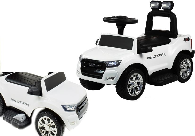 LeanToys Elektrické autíčko Ford Ranger Wildtrack, biele l2496