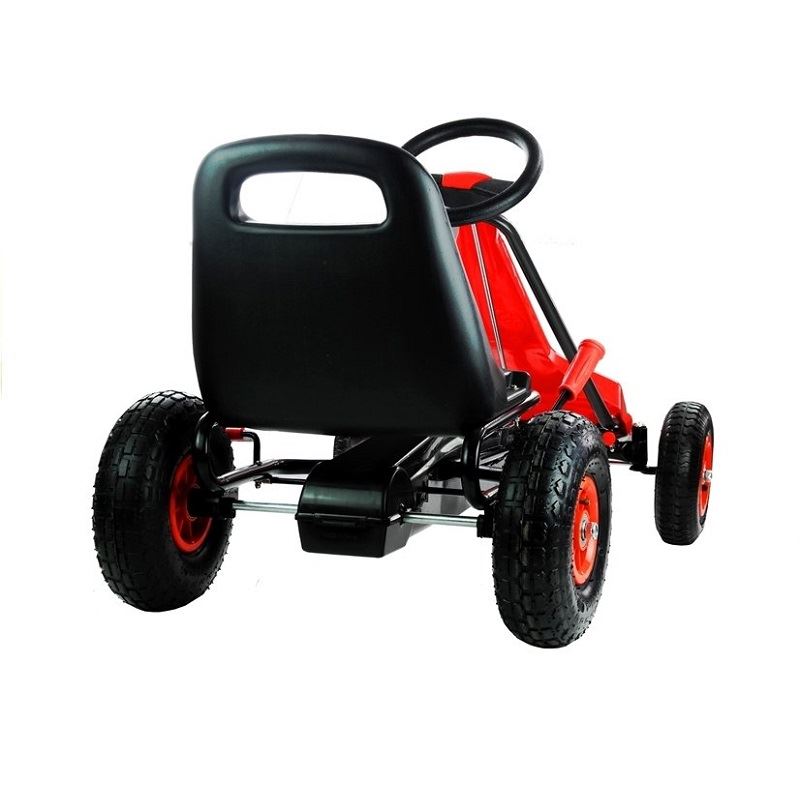 LeanToys l3829  LeanToys Šľapacia motokára Speed, nafukovacie kolesá, voľnobeh, červená