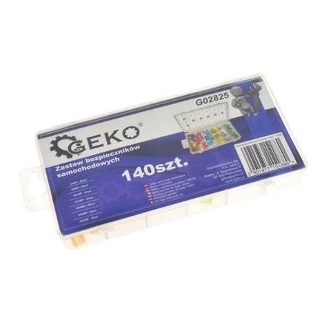 Sada automobilových poistiek 140 ks - GEKO G02825