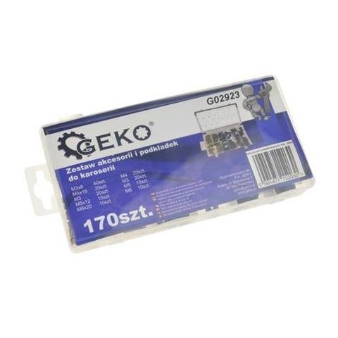 Sada karosárskych skrutiek a podložiek 170ks - GEKO G02923