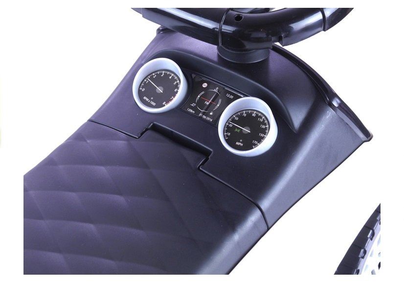 LeanToys Detské odrážadlo 613W biele + biele svetlá L2892