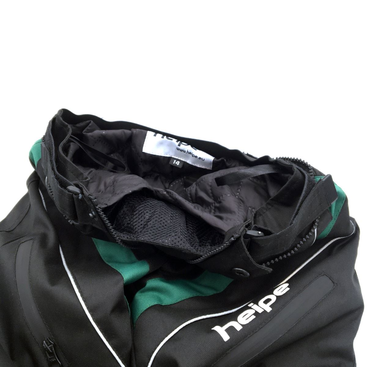 Detské moto nohavice HEIPE - zelená