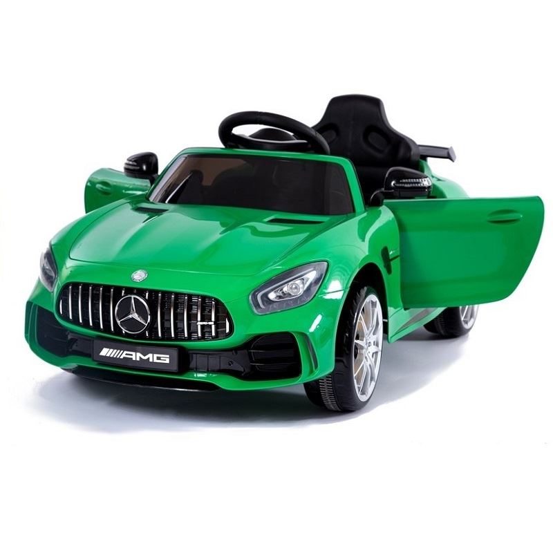 LeanToys l2881 Elektrické autíčko Mercedes-Benz GTR, 12V, 2,4 GHz dialkové ovládanie, otváravé dvere, zelená
