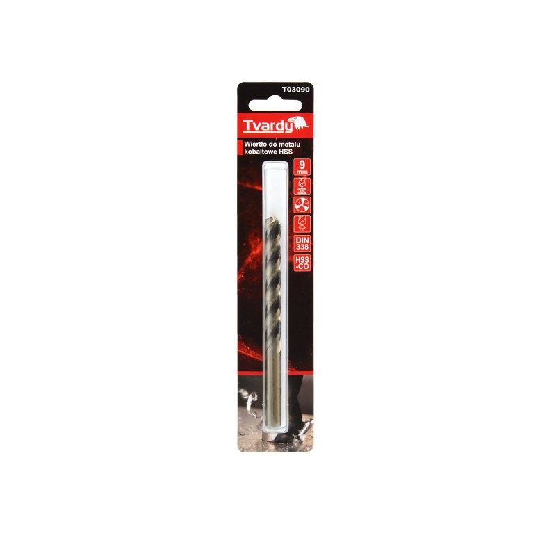 Kobaltový vrták HSS M35 9mm - Tvardy T03090