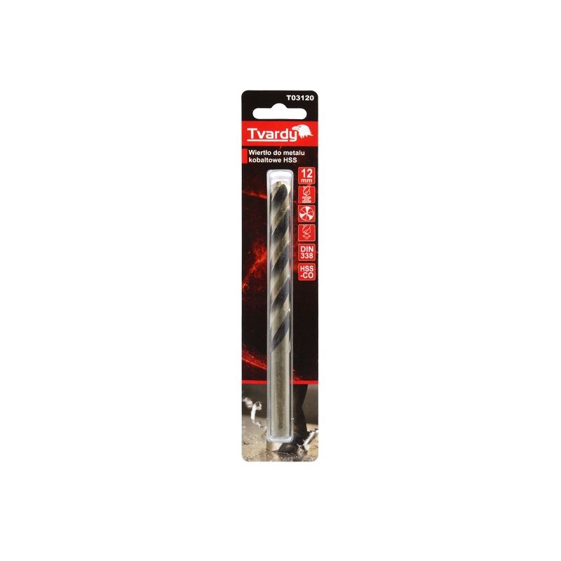 Kobaltový vrták HSS M35 12mm - Tvardy T03120