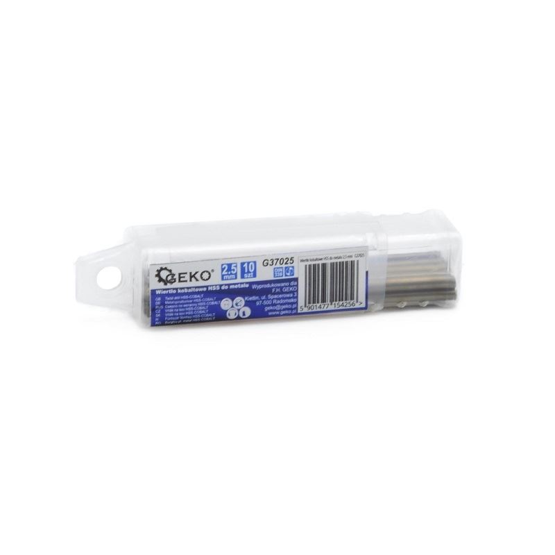 Kobaltový vrták HSS do kovu 2,5mm - GEKO G37025