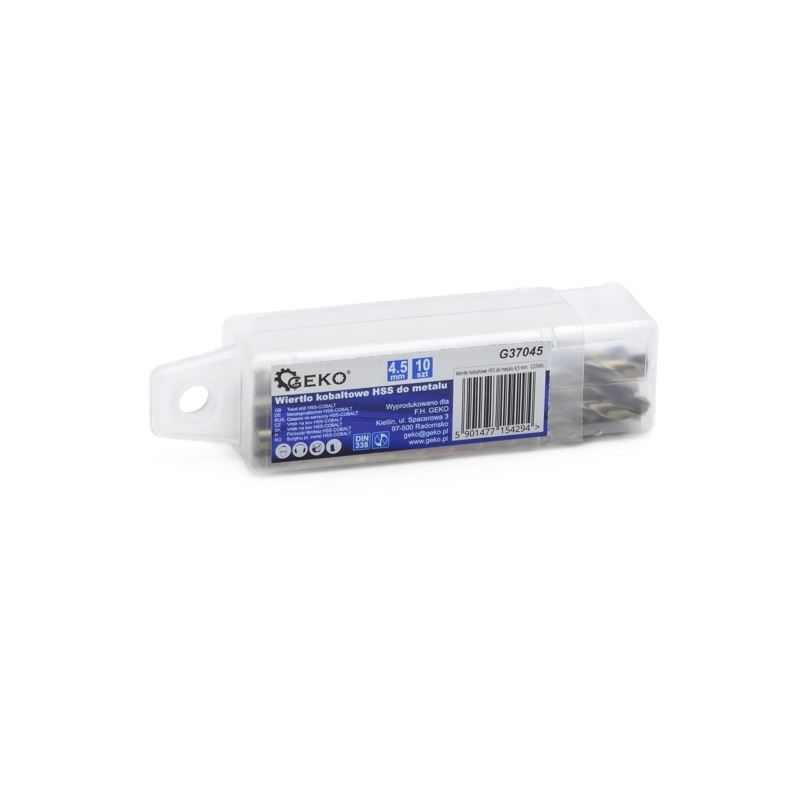 Kobaltový vrták HSS do kovu 4,5mm - GEKO G37045