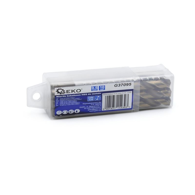 Kobaltový vrták HSS do kovu 9,5mm - GEKO G37095