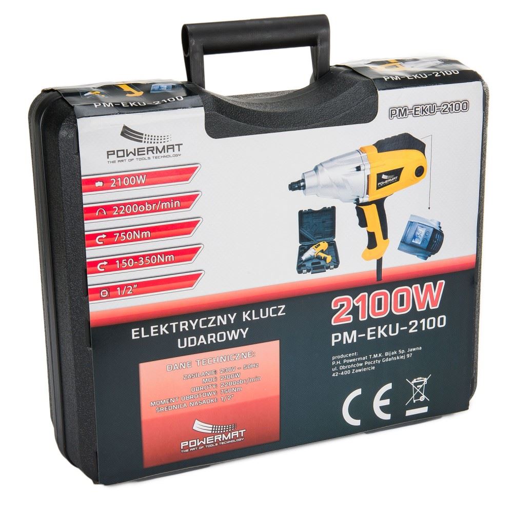 Elektrický rázový uťahovák PM-EKU-2100 - POWERMAT