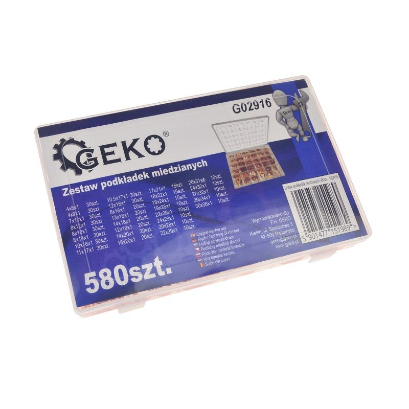 Sada medených podložiek 580ks - MAR-POL M66454