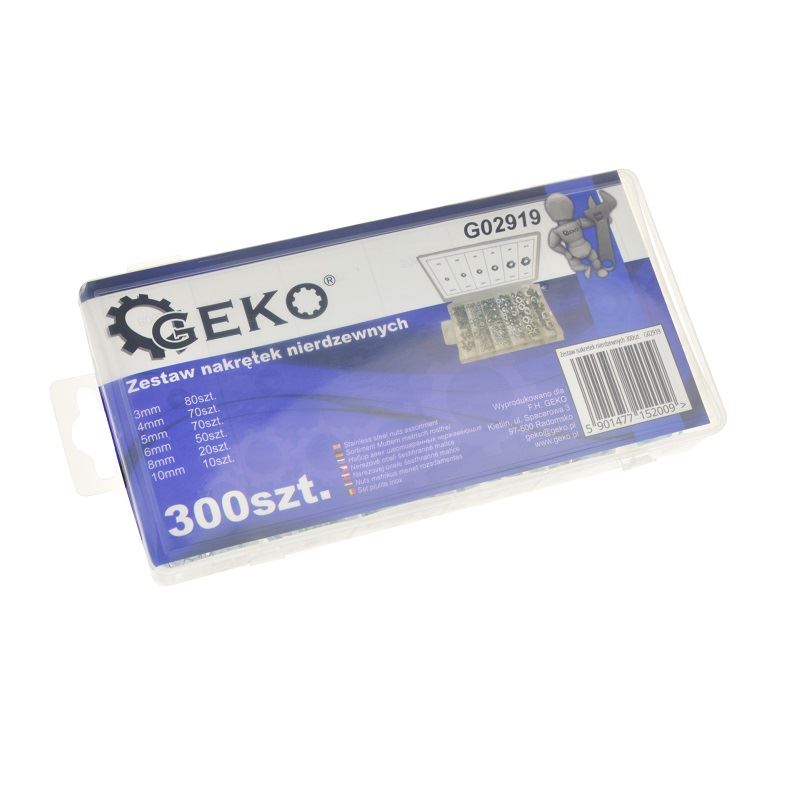 Sada nerezových matíc 300ks - GEKO G02919
