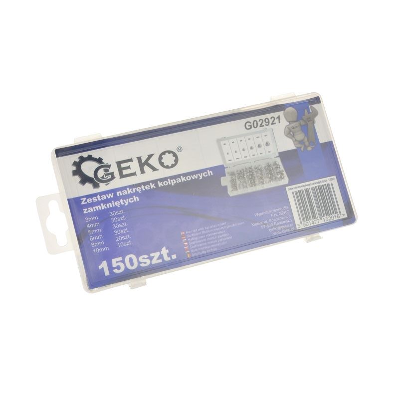 Sada klobúkových matíc 150ks - GEKO G02921