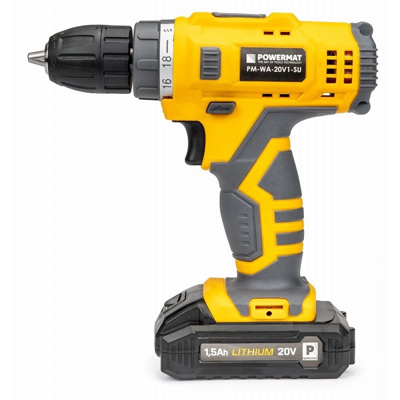 Aku vŕtací skrutkovač 20V PM-WA-20V1-SU - POWERMAT