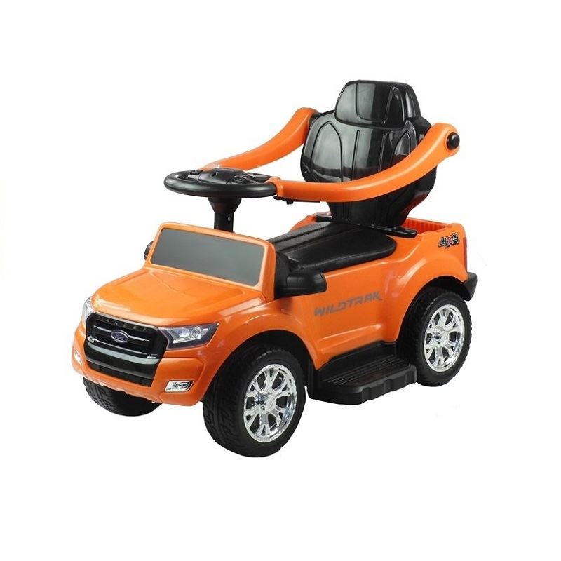 LeanToys Odrážadlo Ford Ranger so strieškou a chodítkom pre deti, oranžová l2490