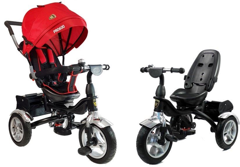 Leanbike PRO600 detská trojkolka - červená L3796