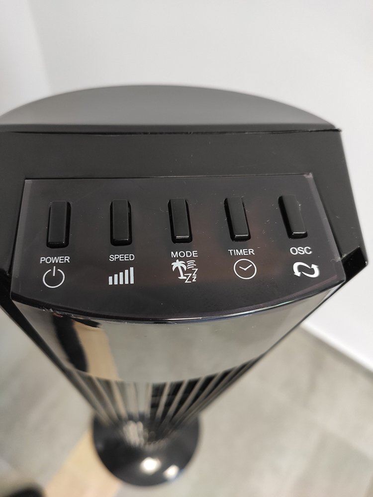 Stĺpový ventilátor Vento s diaľkovým ovládaním 117cm 45W