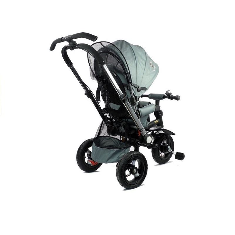LeanToys Detská trojkolka PRO700, strieborná