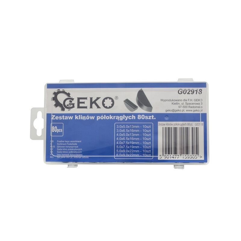 Sada polkruhových klinov 80ks - GEKO G02918