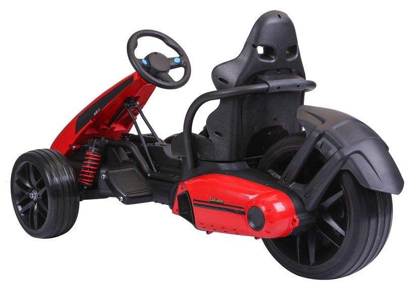 LeanToys Elektrická motokára CH9939 - červená, 2x45W, mäkké EVA kolesá