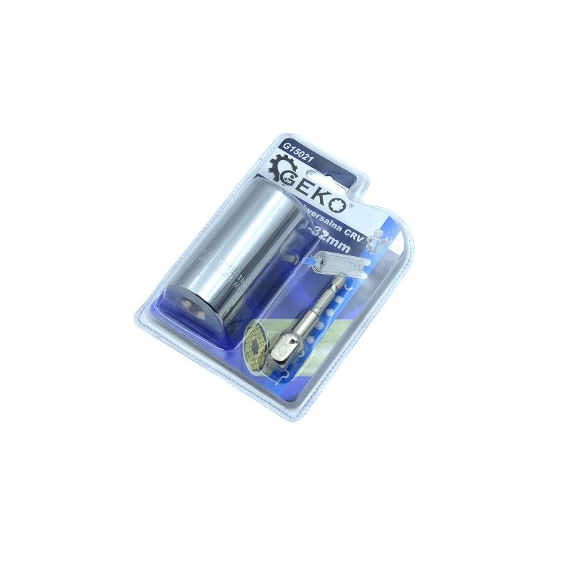 Univerzálny nástrčný kľúč 11-32mm štvorhran 1/2” s adaptérom - GEKO G15021