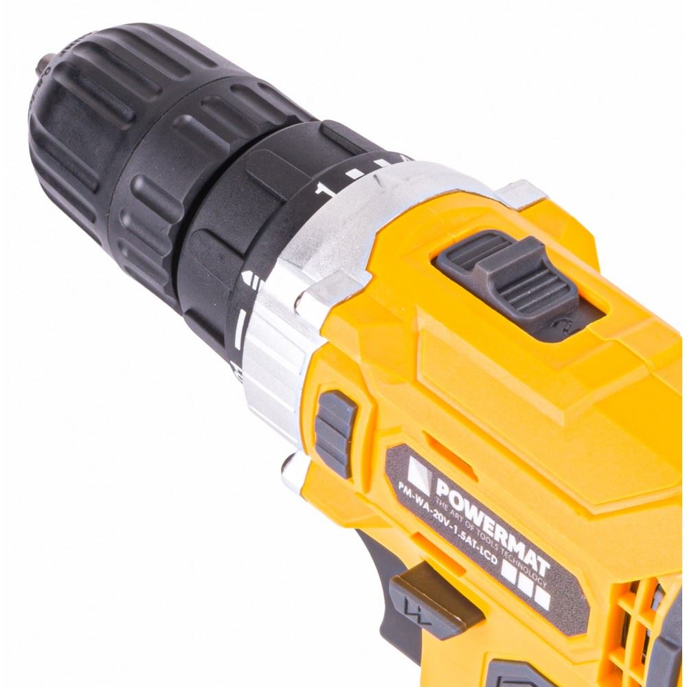 Aku vŕtačka PM-WA-20V-1.5AT-LCD - POWERMAT