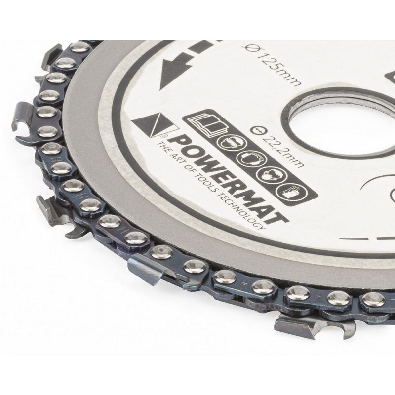 Powermat PM0893 Pílový reťazový kotúč na drevo 125mm 14T s reťazou