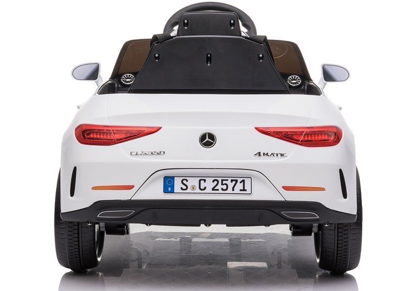 Lean Toys elektrické autíčko Mercedes CLS 350 nelakované 2020 2x45W motor 1x12V45Ah batéria bielá