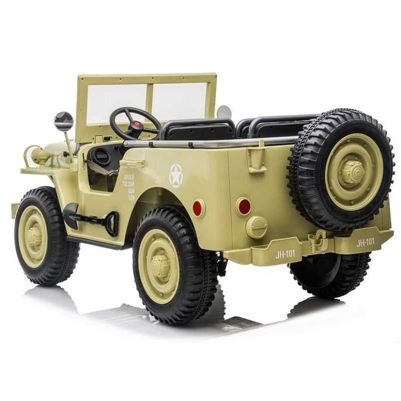 LeaToys l7455 Elektrické autíčko JEEP Willys 4x45W motor, zelená