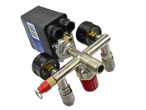 Tlakový spínač s manometrom 8 bar - GEKO G80306
