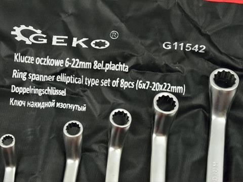 Kľúče očkové vyhnuté 8ks 6 - 22mm - GEKO G11542