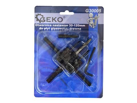 Nastaviteľný vykružovací vrták do dreva 30-120mm - GEKO G30005