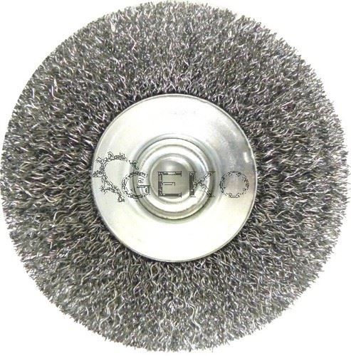 Rotačná kefa bočná 100mm oceľ - GEKO G00597