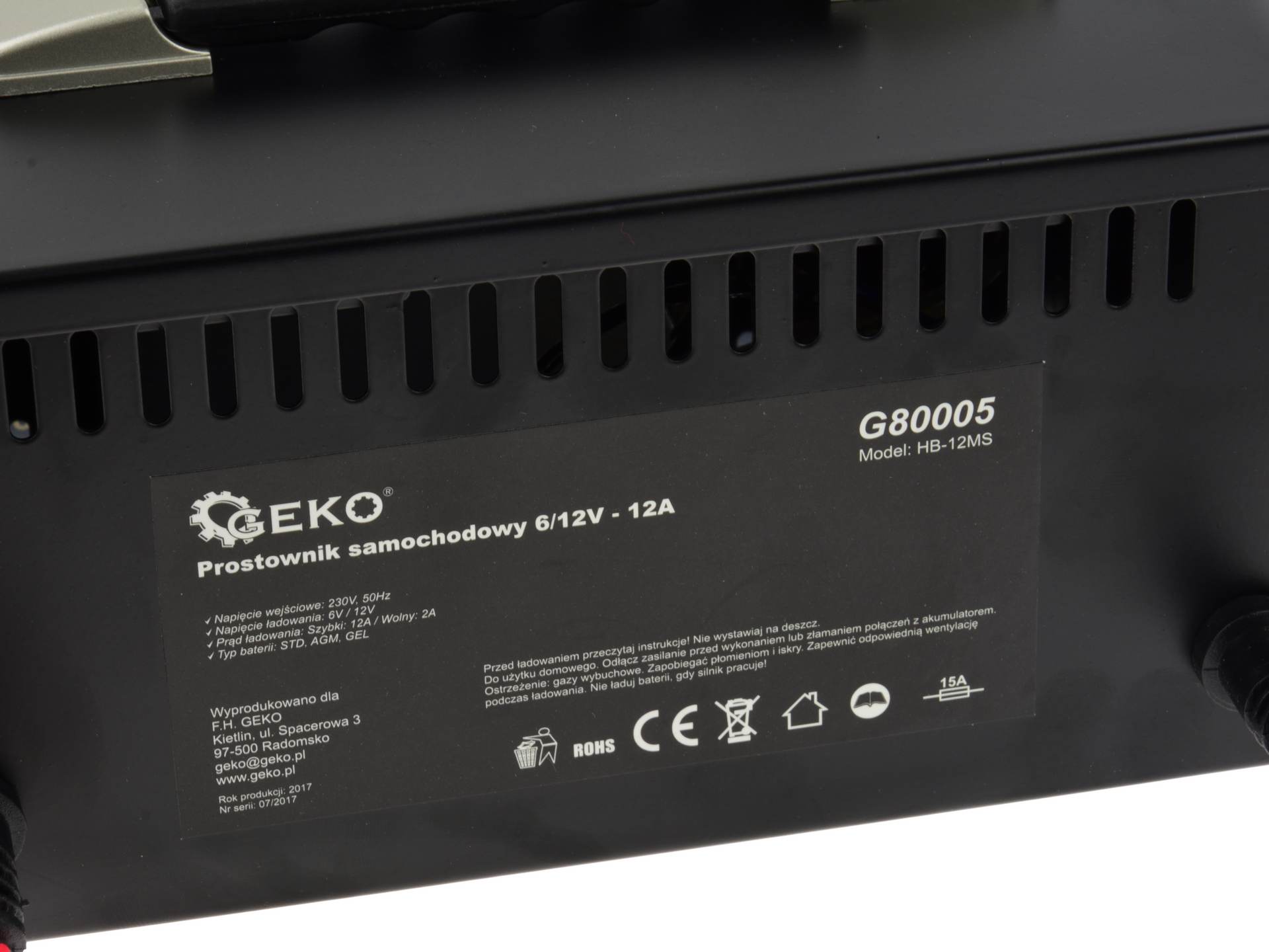 Nabíjačka PTC-12D2 6/12V 12A - GEKO G80005