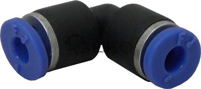Pneumatická nástrčná spojka 4mm PU/PE typ L, 50ks - GEKO G03030