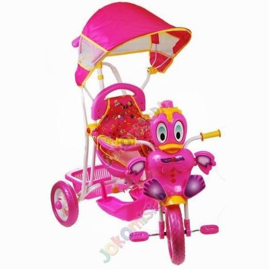 Detská skladacia trojkolka Trike RO0024 Ružová