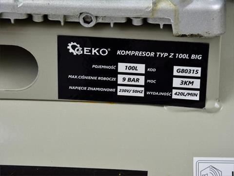 Olejový kompresor typ Z BIG 100L - GEKO G80315