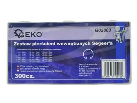 Sada poistných Seeger krúžkov (do diery ) 300ks - GEKO G02803
